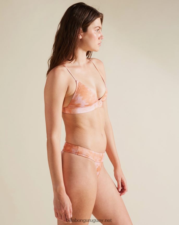 top de bikini de triángulo con banda a/div mujer Rosa salvaje DR68441647 Billabong