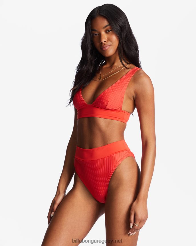 top de bikini de triángulo con escote remi alineado mujer amapola brillante DR68441482 Billabong