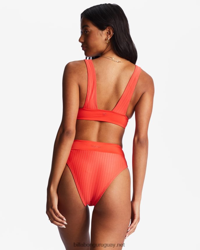top de bikini de triángulo con escote remi alineado mujer amapola brillante DR68441482 Billabong