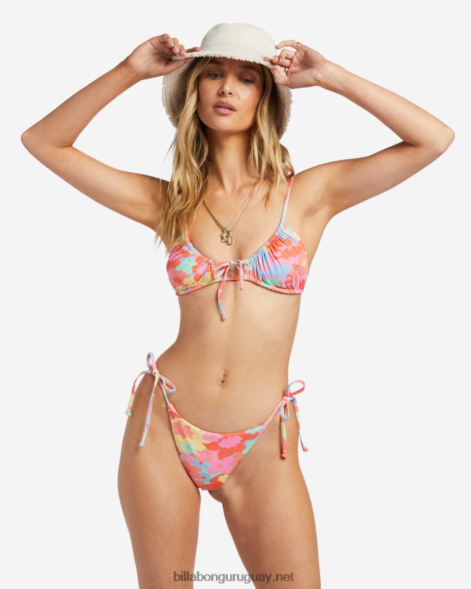 top de bikini de triángulo fruncido Coast is Clear mujer multi DR68441202 Billabong
