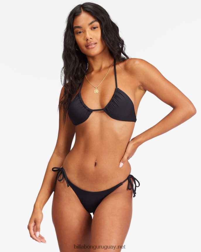 top de bikini de triángulo multiposición sol searcher mujer guijarro negro DR68441690 Billabong