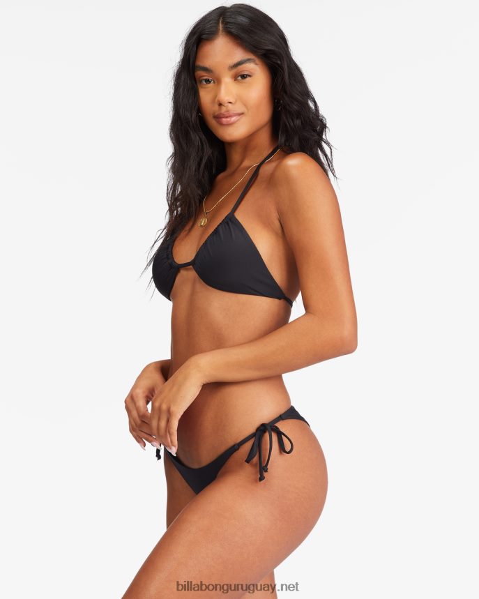 top de bikini de triángulo multiposición sol searcher mujer guijarro negro DR68441690 Billabong