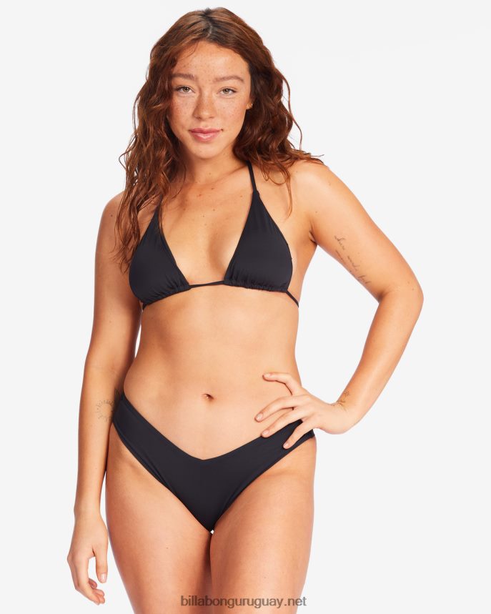top de bikini de triángulo multiposición sol searcher mujer guijarro negro DR68441690 Billabong