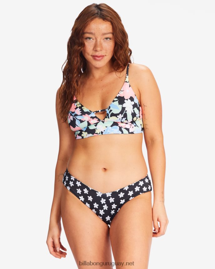 top de bikini reversible de tirantes con escote en V tropical de Feelin mujer multi DR68441724 Billabong