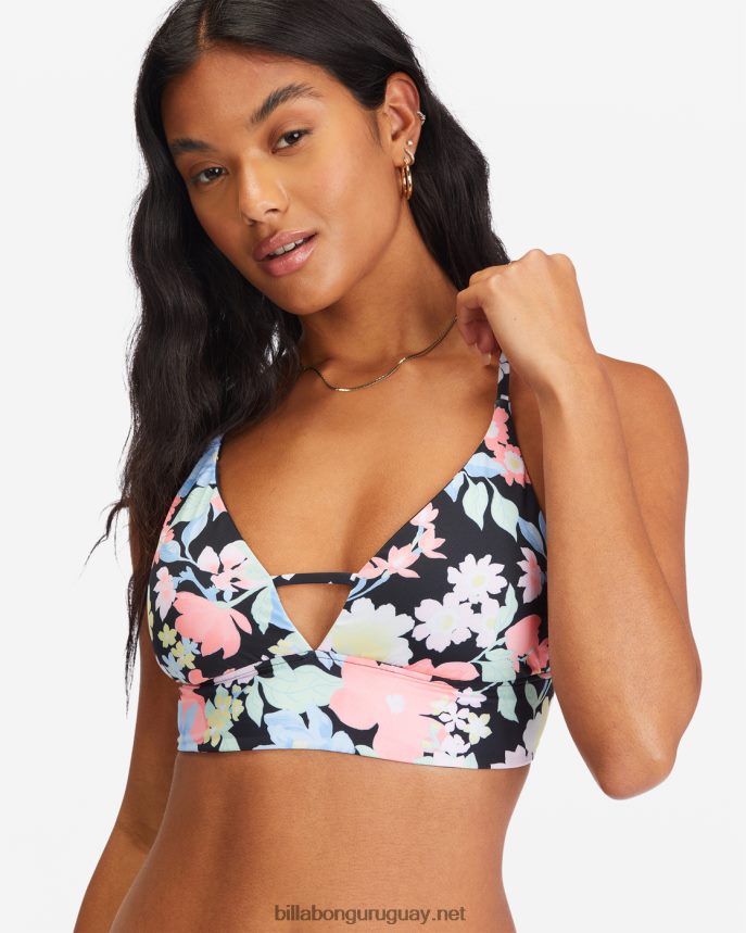 top de bikini reversible de tirantes con escote en V tropical de Feelin mujer multi DR68441724 Billabong