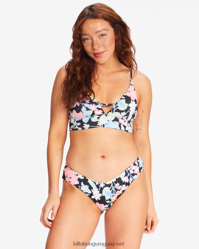 top de bikini reversible de tirantes con escote en V tropical de Feelin mujer multi DR68441724 Billabong