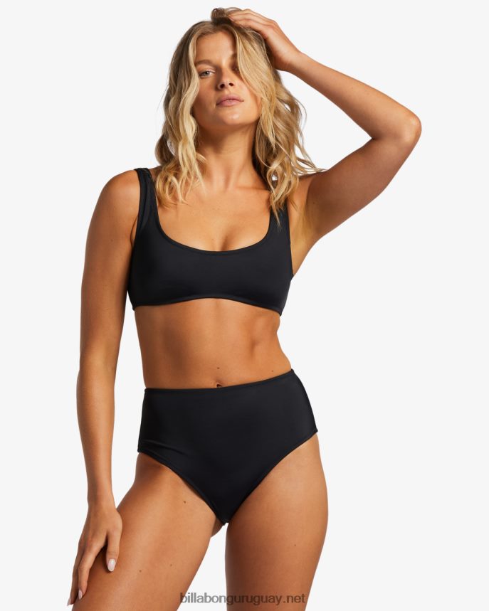 top de bikini sin mangas a/div mujer negro DR68441279 Billabong