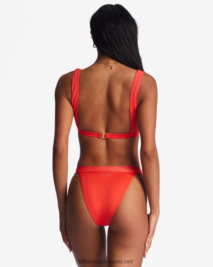 top de bikini sin mangas alineado mujer amapola brillante DR68441480 Billabong