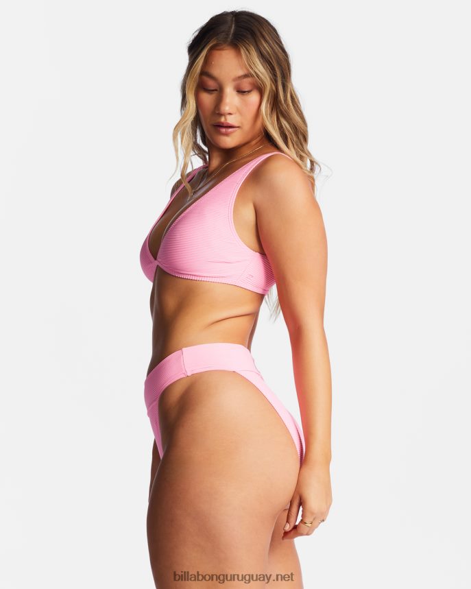 top de bikini sin mangas ava de tanlines mujer aturdimiento rosa DR68441299 Billabong