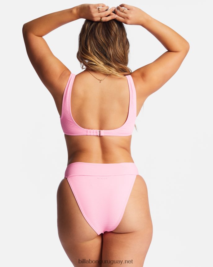 top de bikini sin mangas ava de tanlines mujer aturdimiento rosa DR68441299 Billabong