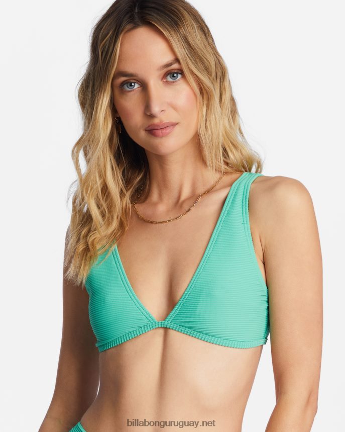top de bikini sin mangas ava de tanlines mujer hierba dulce DR68441499 Billabong