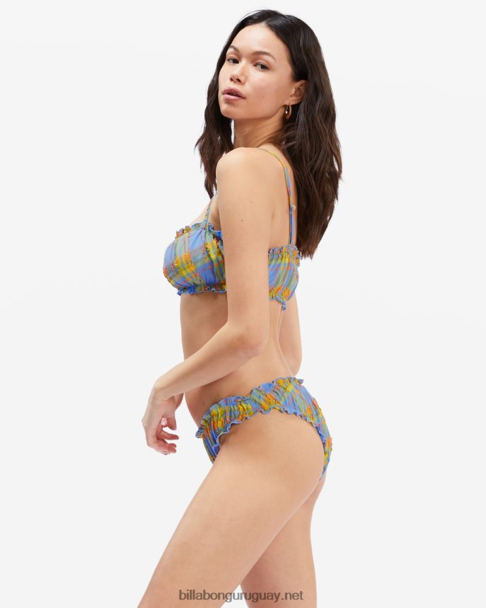 top de bikini sin mangas con volantes de Fool For You mujer multi DR68441604 Billabong