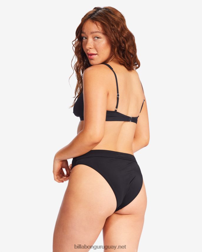 top de bikini sin mangas sol searcher mujer guijarro negro DR68441691 Billabong