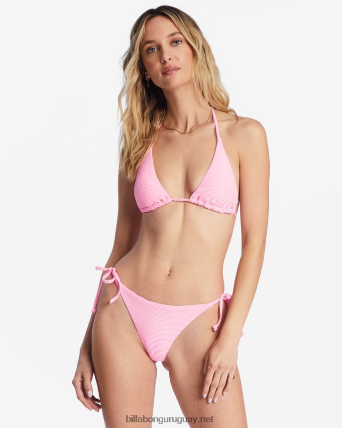 top de bikini tanlines con varios triángulos mujer aturdimiento rosa DR68441488 Billabong