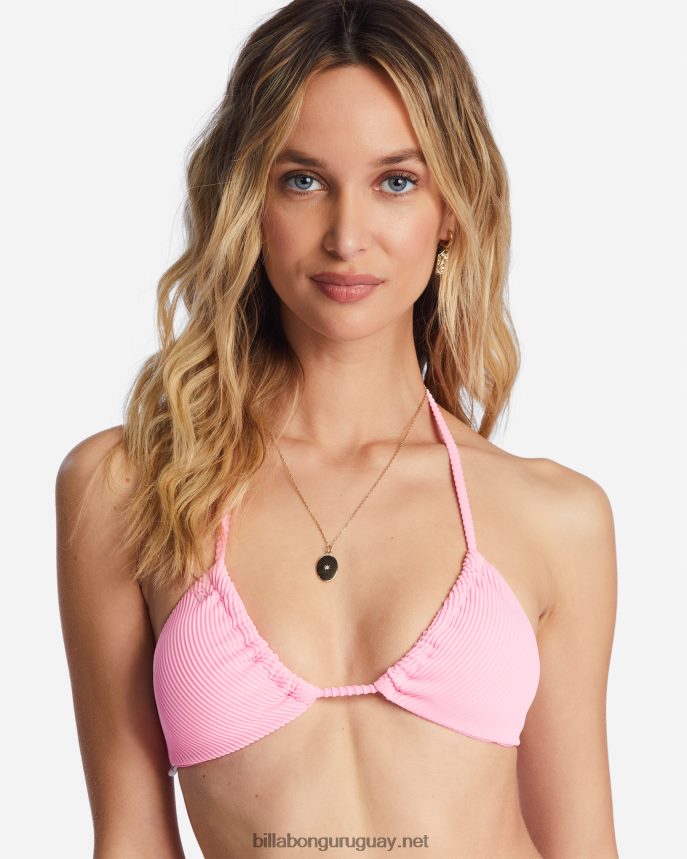 top de bikini tanlines con varios triángulos mujer aturdimiento rosa DR68441488 Billabong