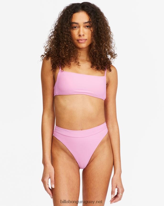 top de bikini tipo bralette cuadrado sol searcher mujer paraíso rosa DR68441618 Billabong