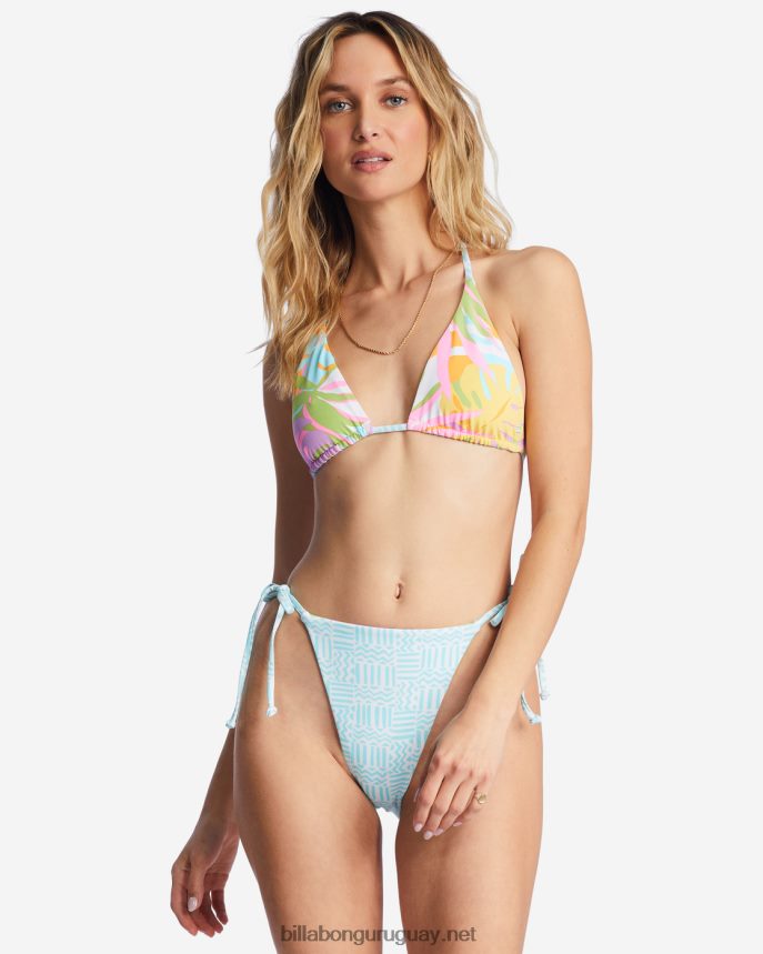 top de bikini triangular reversible dreamland rev multicolor mujer multi DR68441286 Billabong