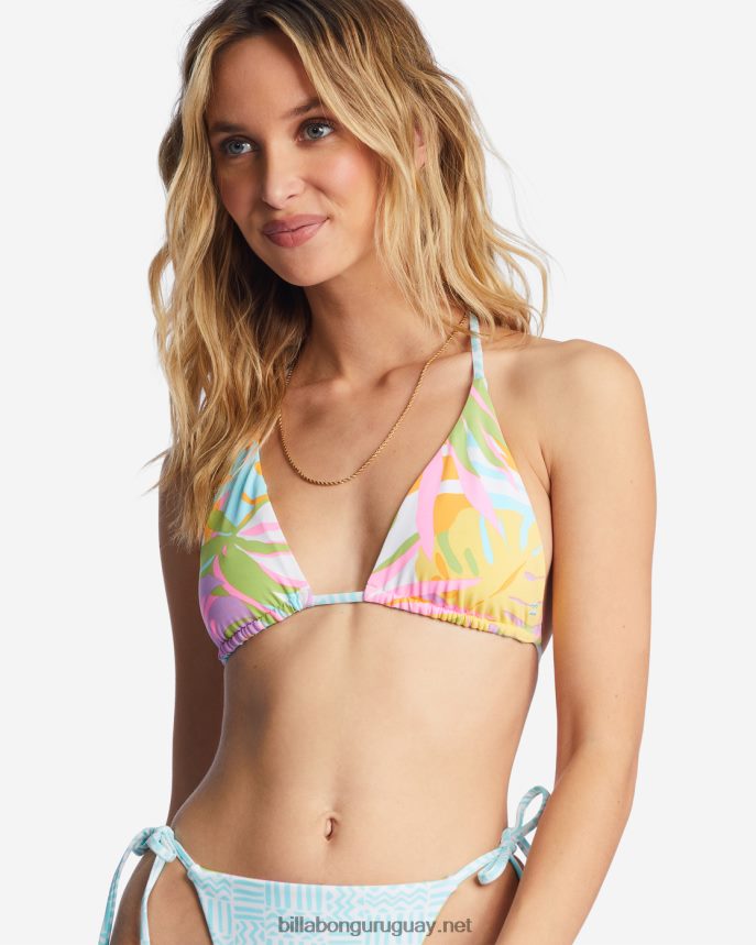 top de bikini triangular reversible dreamland rev multicolor mujer multi DR68441286 Billabong
