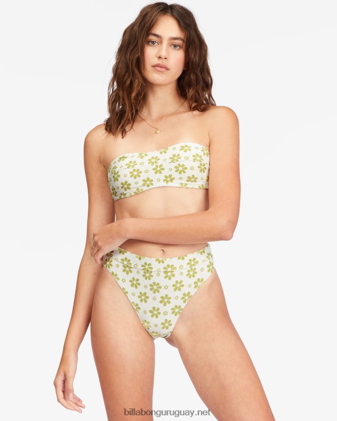 top de bikini tubo con cadena de margaritas mujer cristal de sal DR68441554 Billabong