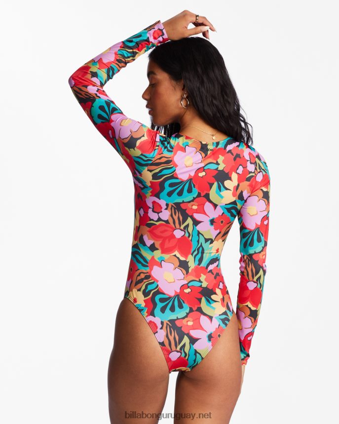 Bañador de una pieza de manga larga con upf 50 de Islands Away mujer multi DR68441501 Billabong