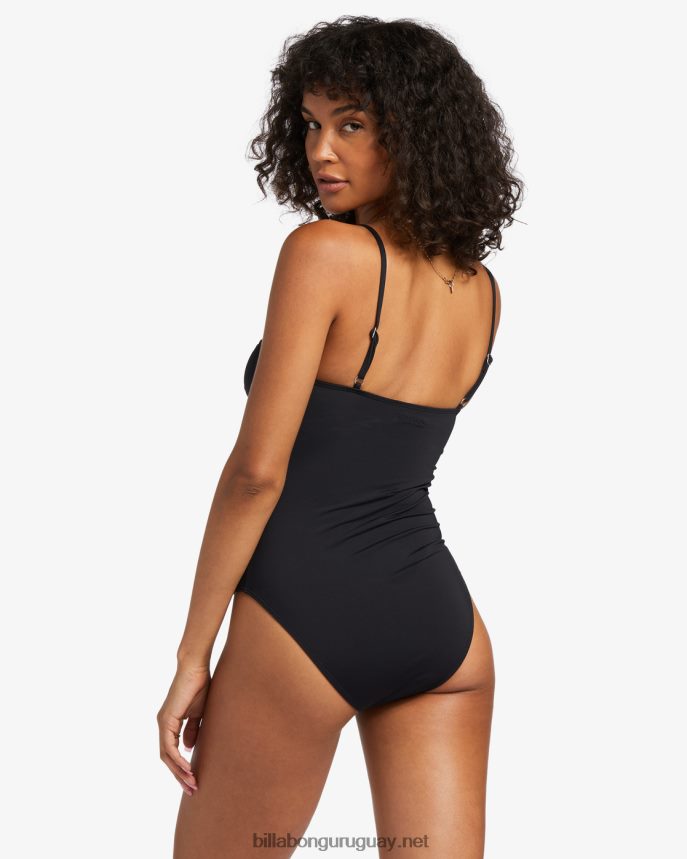 traje de baño de una pieza sol searcher mujer guijarro negro DR68441256 Billabong