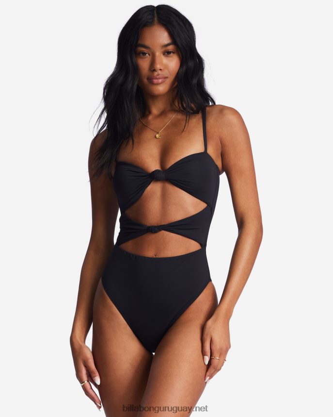 traje de baño de una pieza sol searcher mujer guijarro negro DR68441257 Billabong