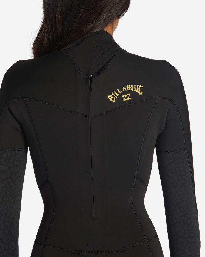 Traje de neopreno completo 4/3 Synergy con cremallera en la espalda mujer negro salvaje DR68442568 Billabong