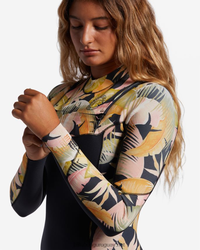 Traje de neopreno completo con cremallera en el pecho 3/2 salty dayz mujer noche de la selva DR68442576 Billabong