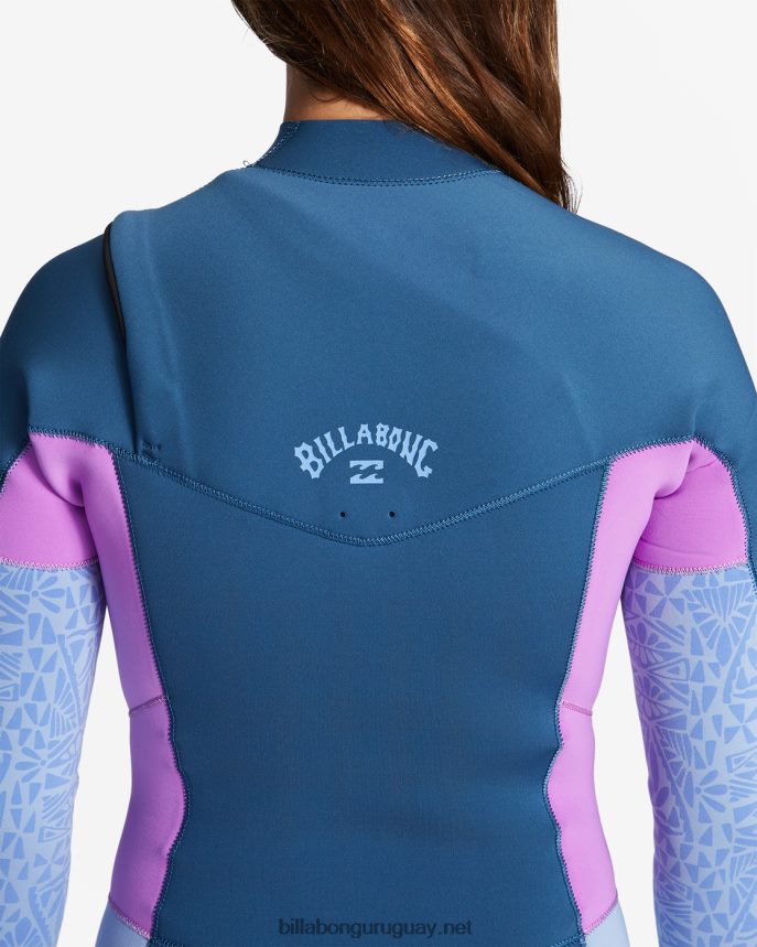 Traje de neopreno completo con cremallera en el pecho 3/2 synergy mujer mar profundo DR68442579 Billabong