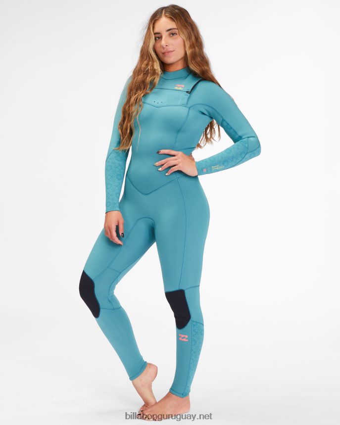 Traje de neopreno completo con cremallera en el pecho 3/2 synergy mujer marina DR68442580 Billabong