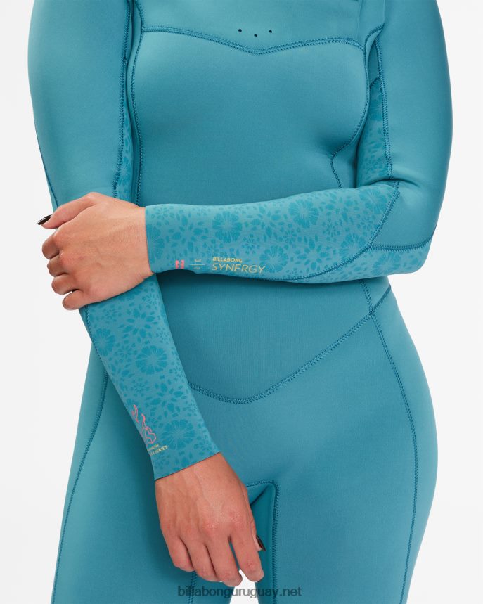 Traje de neopreno completo con cremallera en el pecho 3/2 synergy mujer marina DR68442580 Billabong
