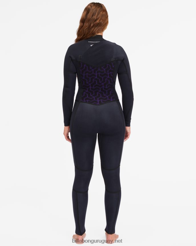 Traje de neopreno completo con cremallera en el pecho 3/2 synergy mujer negro salvaje DR68442565 Billabong