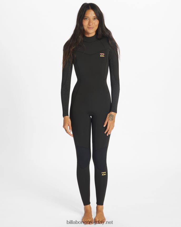 Traje de neopreno completo con cremallera trasera 3/2 Synergy mujer negro salvaje DR68442567 Billabong