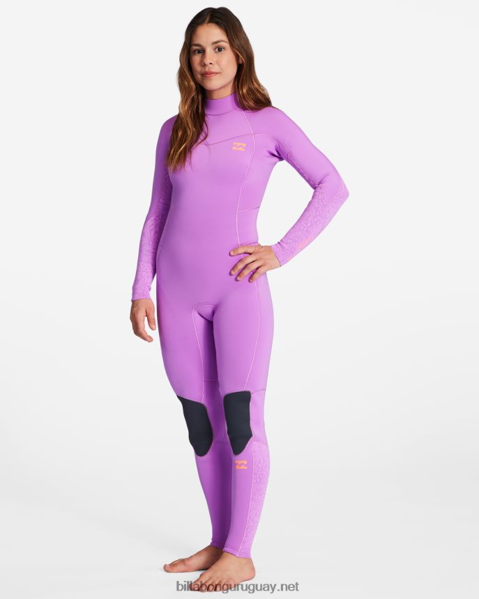 Traje de neopreno completo con cremallera trasera 3/2 Synergy mujer orquídea brillante DR68442581 Billabong
