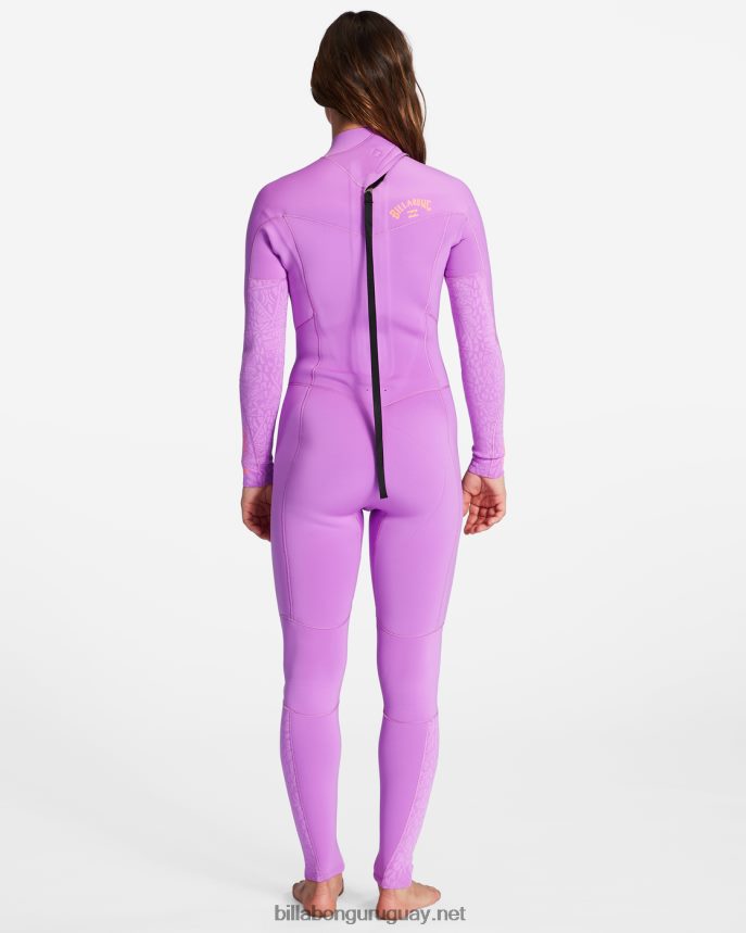 Traje de neopreno completo con cremallera trasera 3/2 Synergy mujer orquídea brillante DR68442581 Billabong