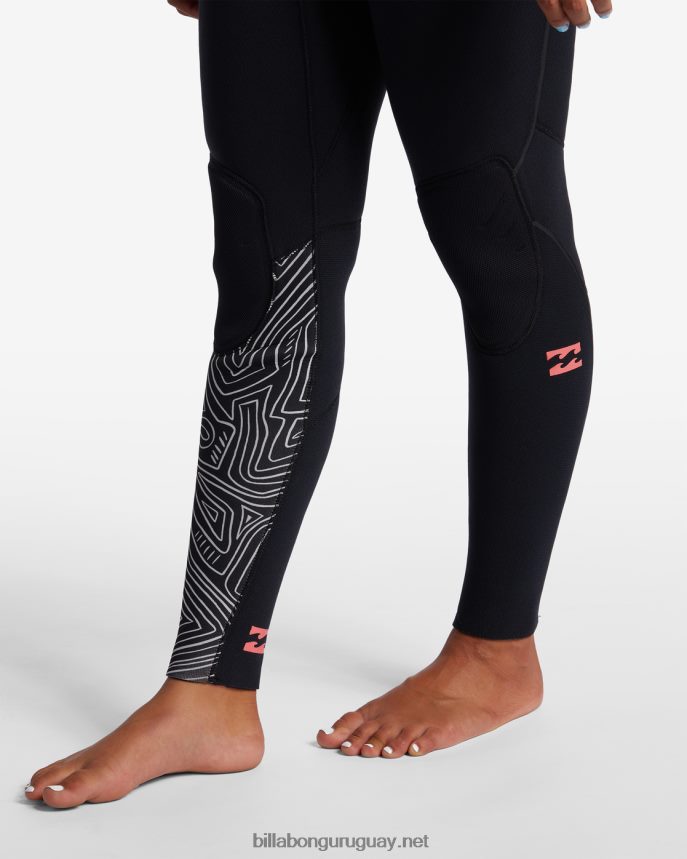 Traje de neopreno con cremallera en el pecho de 3/2 hornos mujer senderos de medianoche DR68442571 Billabong