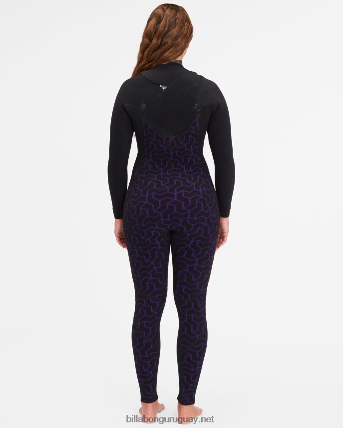 Traje de neopreno con cremallera en el pecho de 3/2 hornos mujer senderos de medianoche DR68442571 Billabong
