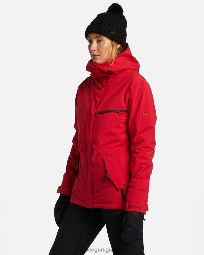 a/div eclipse 15k chaqueta de nieve aislada mujer escarlata DR68442562 Billabong