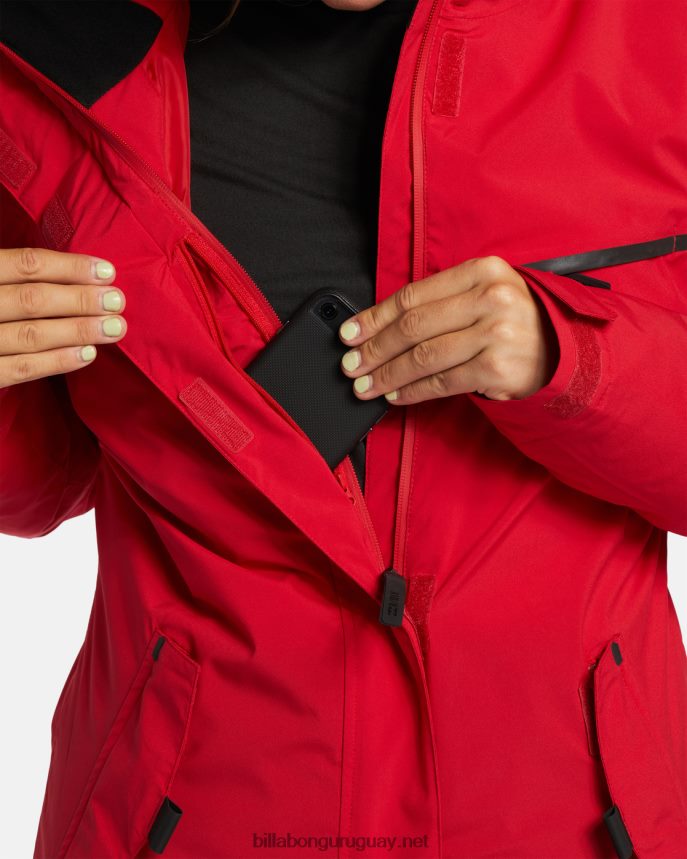 a/div eclipse 15k chaqueta de nieve aislada mujer escarlata DR68442562 Billabong