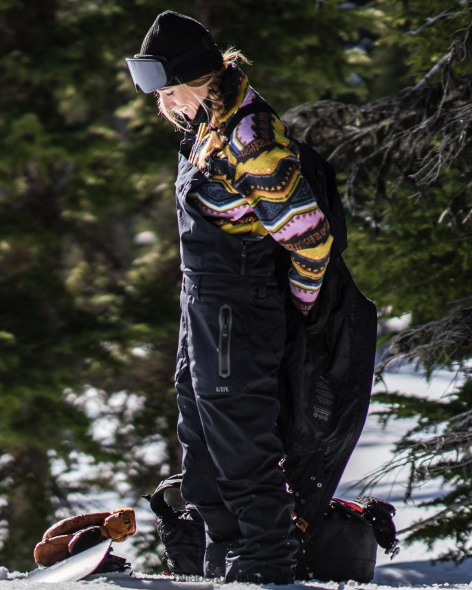 a/div drifter stx 45k shell bib pantalones de nieve mujer negro DR68442553 Billabong