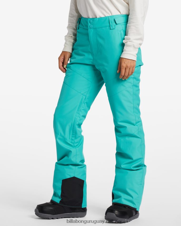 pantalones de nieve con aislamiento a/div malla mujer Mar verde DR68442556 Billabong