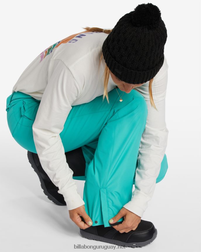 pantalones de nieve con aislamiento a/div malla mujer Mar verde DR68442556 Billabong