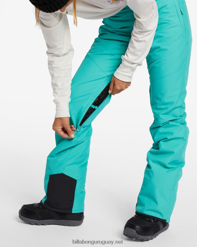 pantalones de nieve con aislamiento a/div malla mujer Mar verde DR68442556 Billabong