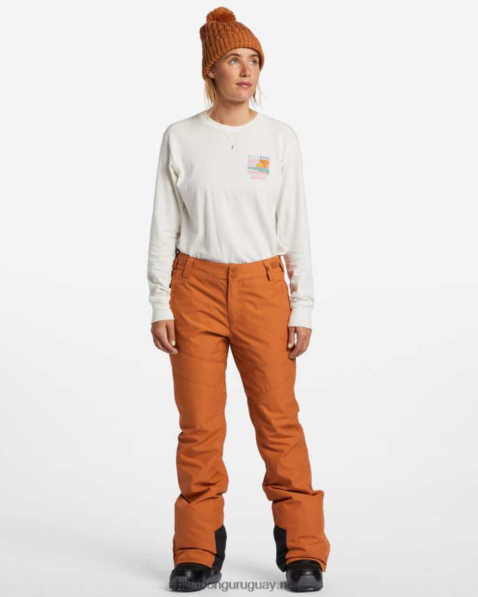 pantalones de nieve con aislamiento a/div malla mujer adobe DR68442557 Billabong