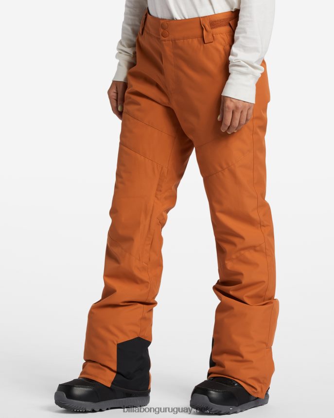 pantalones de nieve con aislamiento a/div malla mujer adobe DR68442557 Billabong