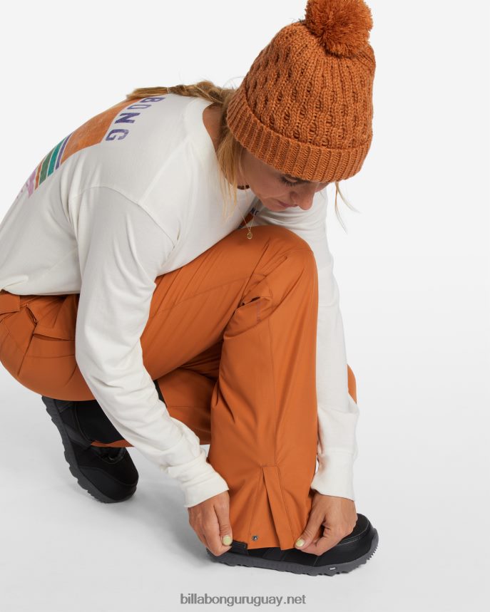 pantalones de nieve con aislamiento a/div malla mujer adobe DR68442557 Billabong