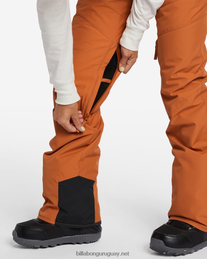 pantalones de nieve con aislamiento a/div malla mujer adobe DR68442557 Billabong