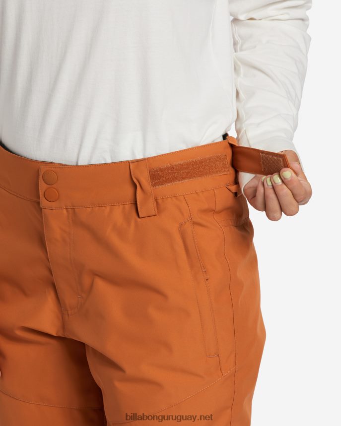 pantalones de nieve con aislamiento a/div malla mujer adobe DR68442557 Billabong