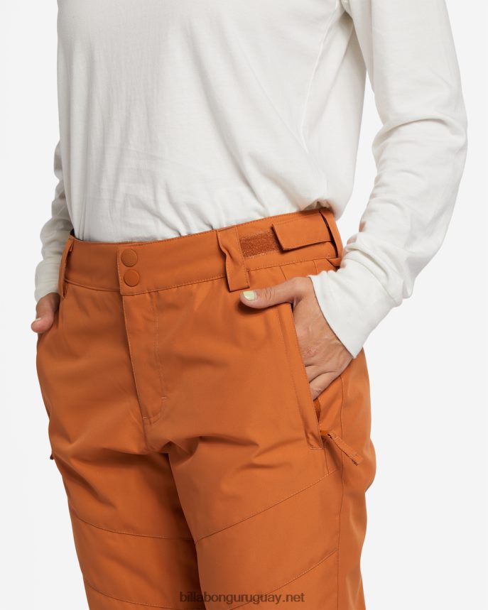 pantalones de nieve con aislamiento a/div malla mujer adobe DR68442557 Billabong
