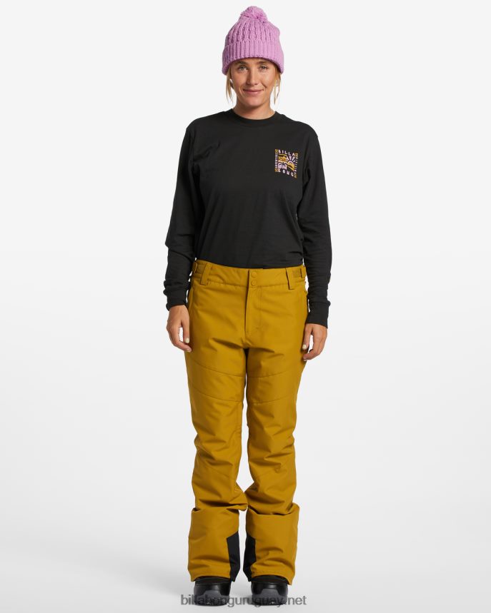 pantalones de nieve con aislamiento a/div malla mujer musgo fresco DR68442551 Billabong